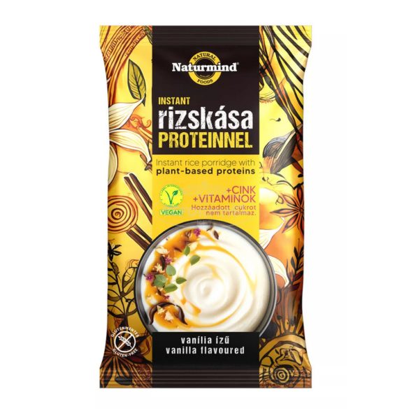 Naturmind proteines gm. instant rizskása vaniliás 44g