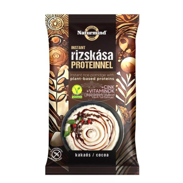 Naturmind proteines gm. instant rizskása kakaós 44g