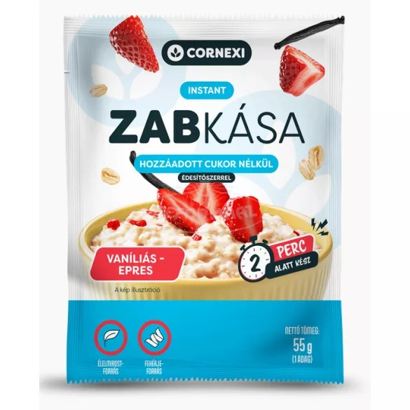 Cornexi zabkása vaníliaízű,eper darabokkal HCN 55g