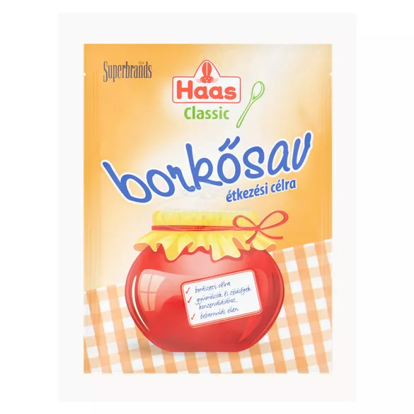 Haas étkezési Borkősav 15g