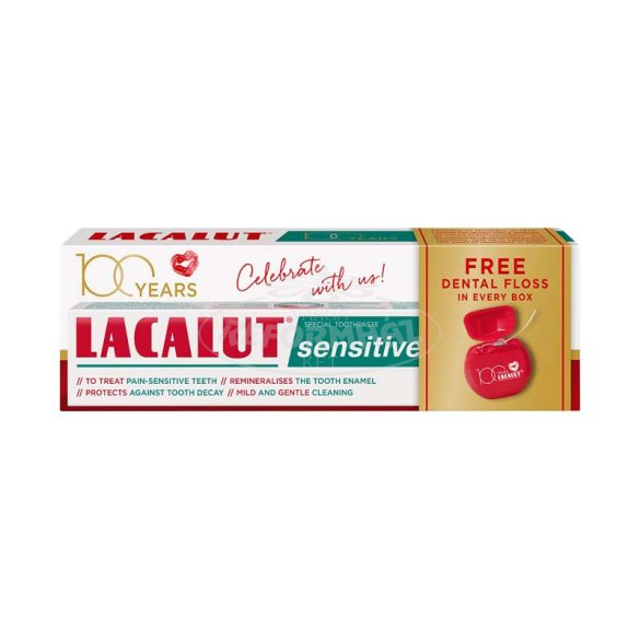 Lacalut sensitive fogkrém 75ml + Lacalut fogselyem 75ml