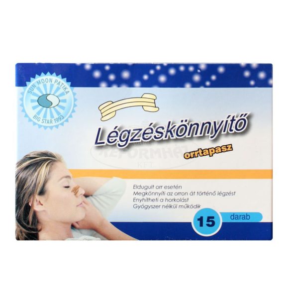 Sun Moon légzéskönnyítő orrtapasz 15x