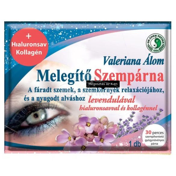 Dr.Chen valeriana álom szempárna hialuron+kollagén 1db