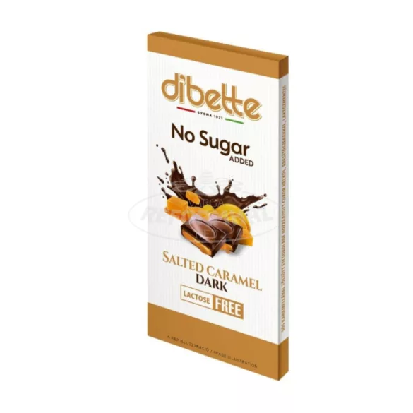 Dibette NAS sós-karamellás ízű krémmel töltött étcsoki 80g
