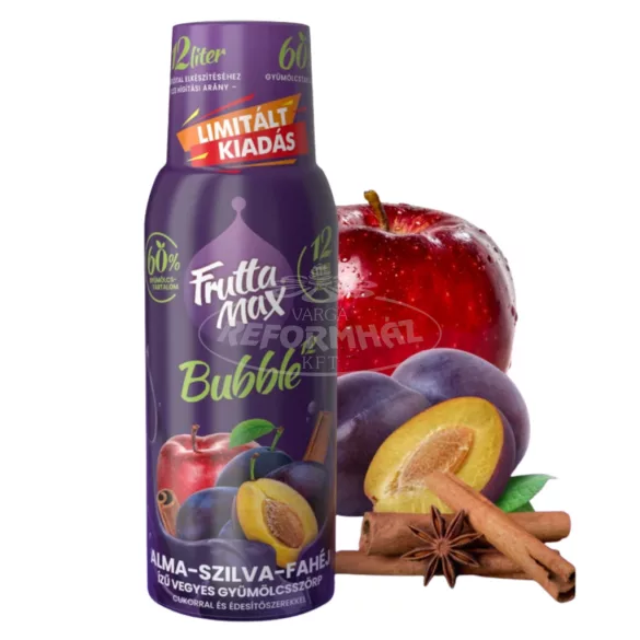 Frutta Max gyümölcsszörp alma-szilva-fahéj 500ml