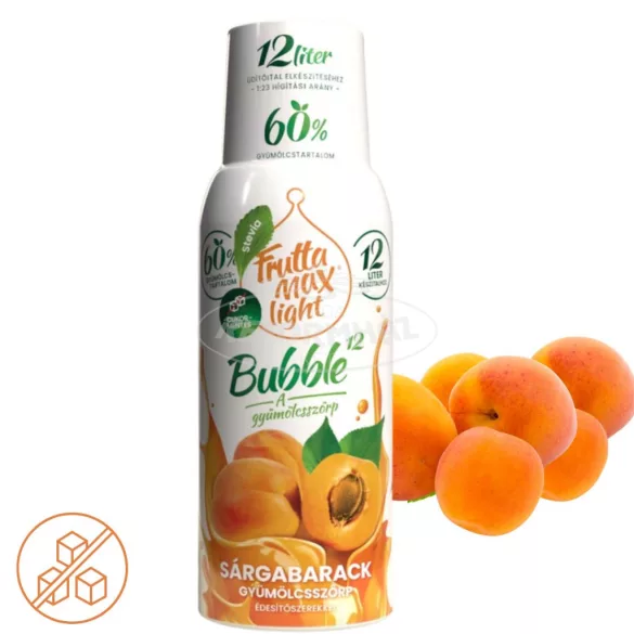 Frutta Max Light gyümölcsszörp sárgabarack 500ml