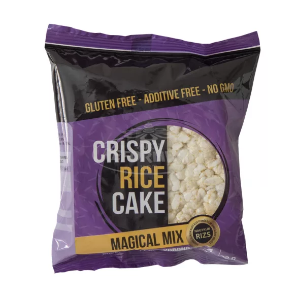 Crispy puffasztott rizskorong Magical mix sós 32g