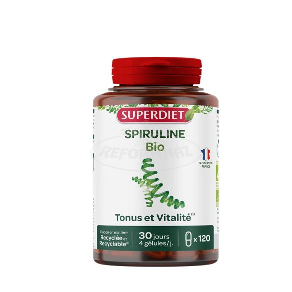 Superdiet Spirulina energia és vitalitás kapszula 120x