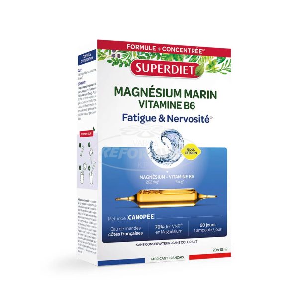Superdiet Tengeri magnézium B6 ampulla 20x10ml 20x