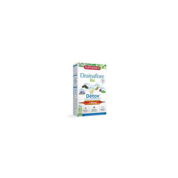 Superdiet Drainaflore Detox amulla méregtelenítésre 20x15ml 20x