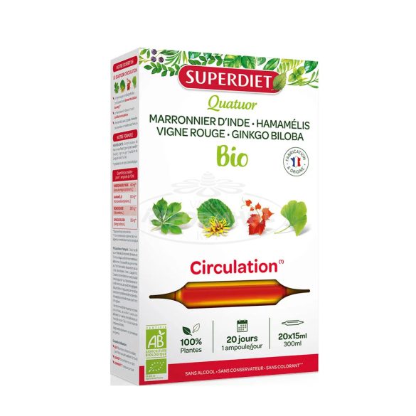 Superdiet Circulation ampulla 20x15ml vérkeringés 20x