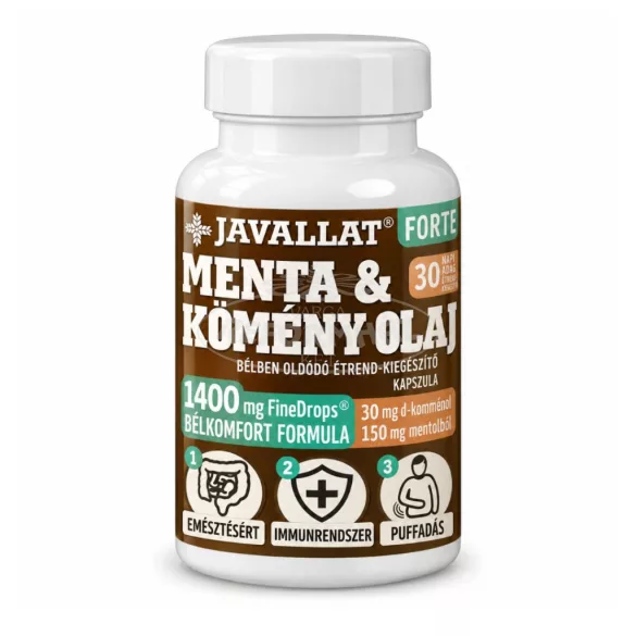 Javallat Forte Menta és Kömény olajkapszula 60x
