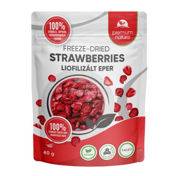 Premium Natura Liofilizált Eper 40g