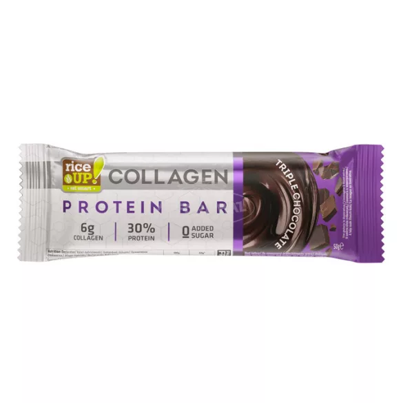 Rice UP Collagen protein bar Triplacsokoládés 50g