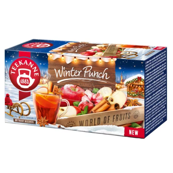 Teekanne Winter Punch Rumos-szőlő és vanília ízű tea 20x