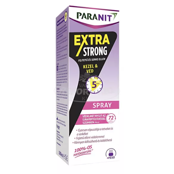 Paranit Extra Strong fejtetőírtó spray 100ml