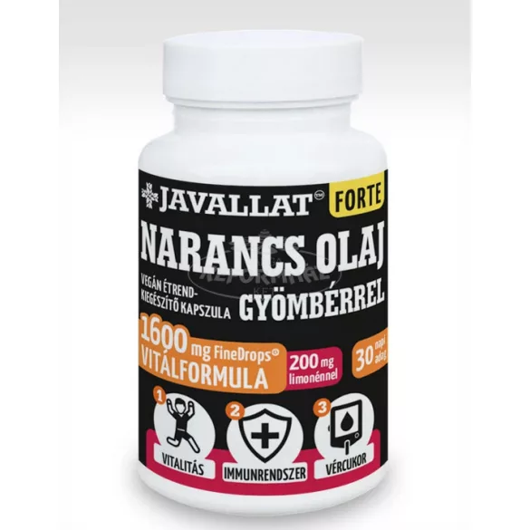 Javallat Forte Narancsolaj Gyömbérrel kapszula 60x