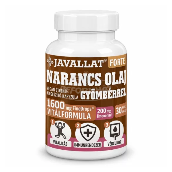 Javallat Forte Narancsolaj Gyömbérrel kapszula 60x