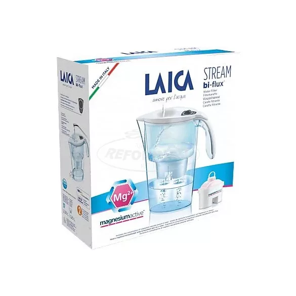 Laica Stream Line fehér vízszűrő kancsó Mg szűrőbetéttel 1x