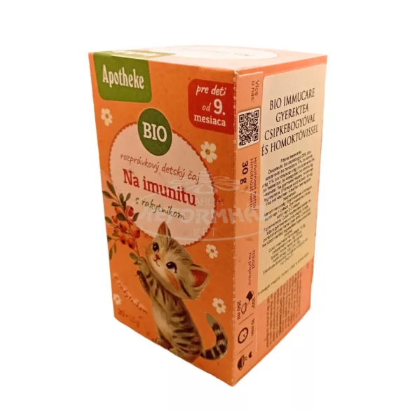 Apotheke Bio Immuncare gyerektea csipkebogyó homoktövis 20x