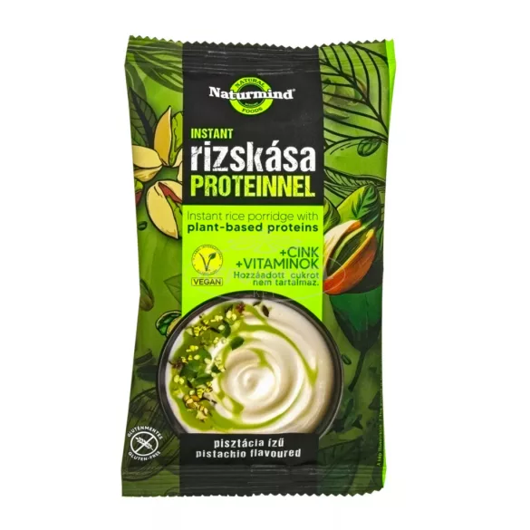 Naturmind proteines gm. instant rizskása pisztácia ízű 44g