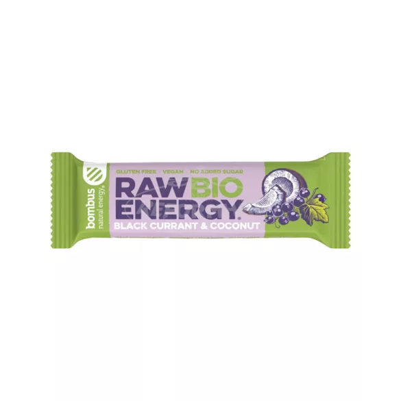 Bombus BIO Energy szelet fekete ribizli-kókusz 50g
