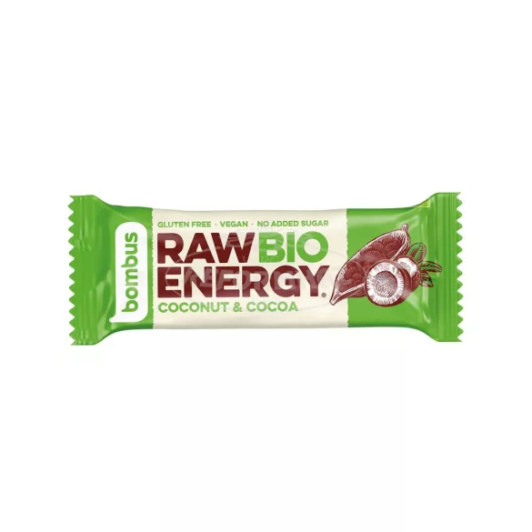 Bombus BIO Energy szelet kókusz-kakaó 50g