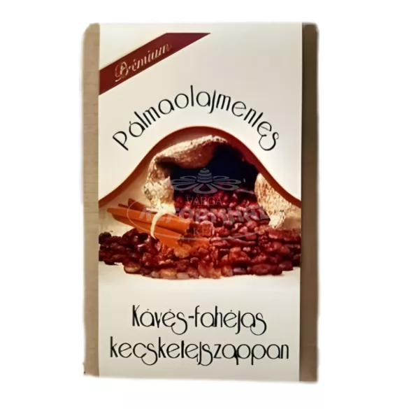 Fuszekli Pálmaolajmentes  Kávés-fahéjas Kecsketejszappan  - kézműves 100g