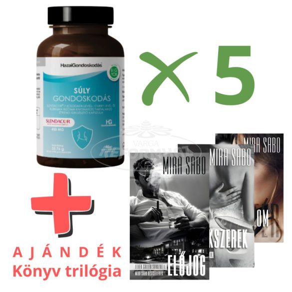 HG szett 5db Súly g.+Feher Gallér ajándék könyv trilógia 1db