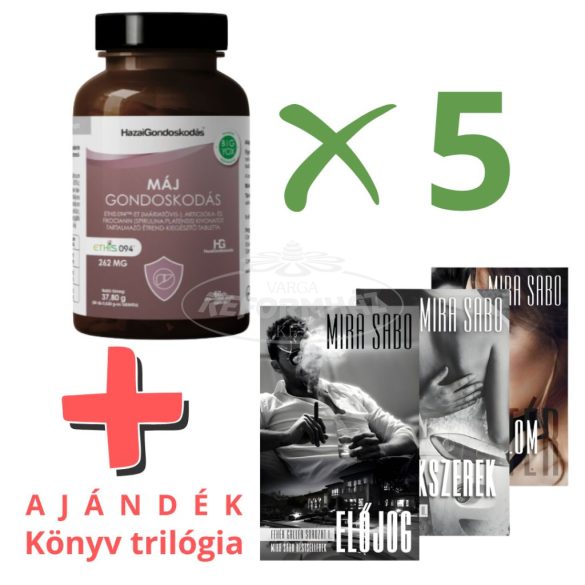 HG szett 5db Máj g.+Fehér Gallér ajándék könyv trilógia 1db