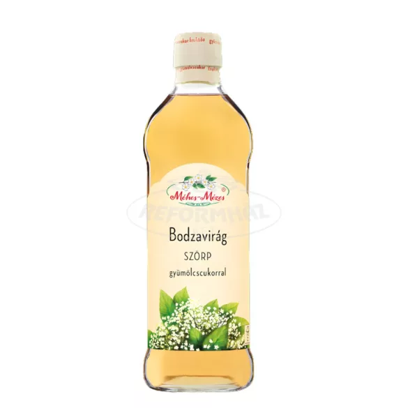 Méhes mézes Bodzavirág szörp gyümölcscukorral 500ml