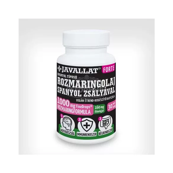 Javallat Forte Spanyol típusú rozmaringolaj zsályával 60x