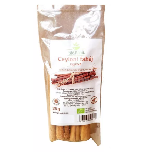 Biomenü bio Ceyloni fahéjrúd egész 25g