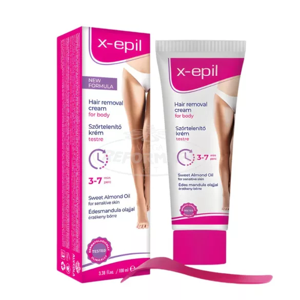X-Epil Szörtelenítő krém testre 100ml