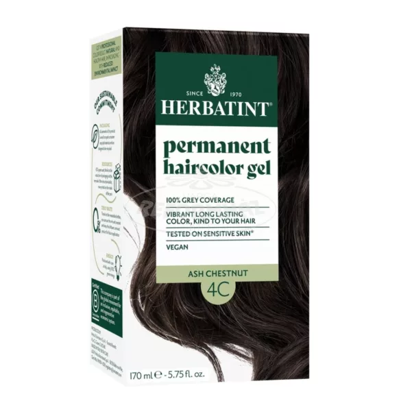 Herbatint 4C hamvas gesztenye hajfesték 170ml