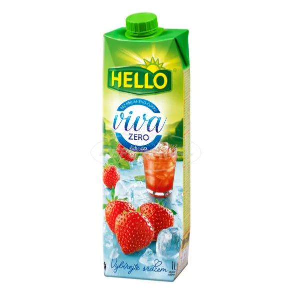 Hello viva Zero Szamóca gyümölcslé 1l
