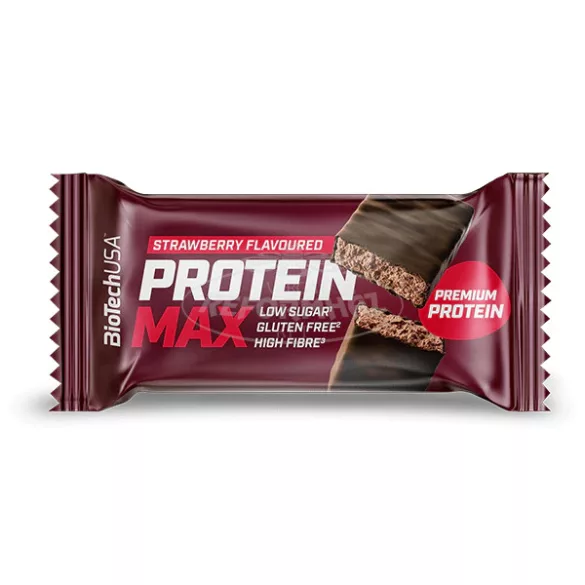 Biotech Usa Protein Max fehérjeszelet eper 45g
