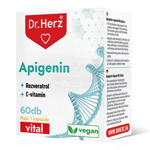 Dr Herz APIGENIN + Rezveratrol + C-vitamin kapszula 60x