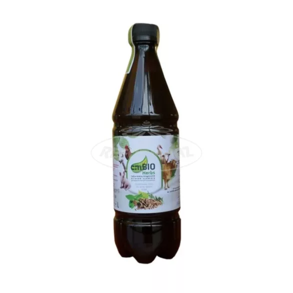 EmBIO Herbs takarmány-kiegészítő szárnyasok és növényevő  haszonállatok részére 1l