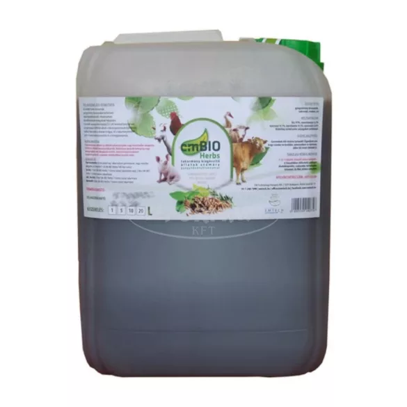 EmBIO Herbs takarmány-kiegészítő szárnyasok és növényevő  haszonállatok részére 5l