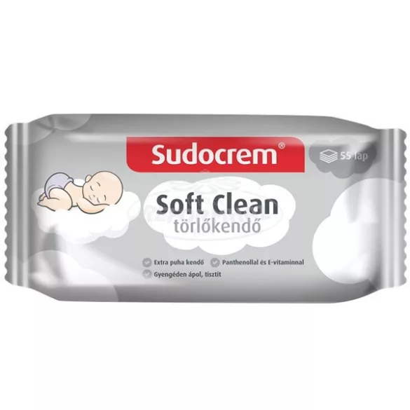 Sudocrem extra puha törlőkendő 55x