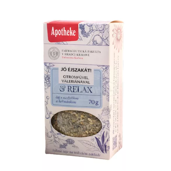 Apotheke Jó éjszakát! teakeverék citromfűvel, valeriánával és levendulával 70g