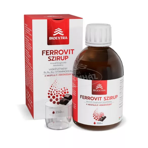 Bioextra Ferrovit szirup csokoládé ízben 250ml
