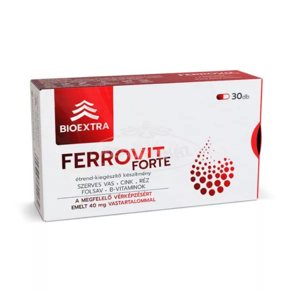 Bioextra Ferrovit Forte étrend-kiegészítő kapszula 30x