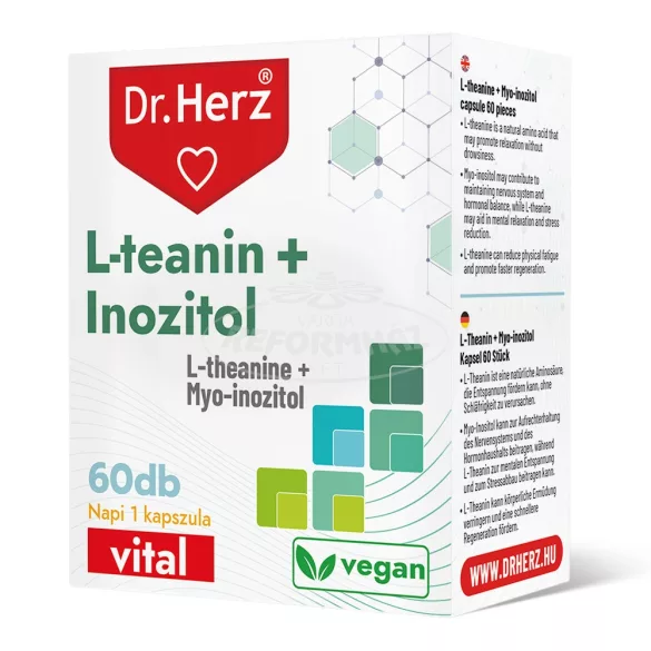 Dr Herz L-teanin + Inozitol kapszula 60x