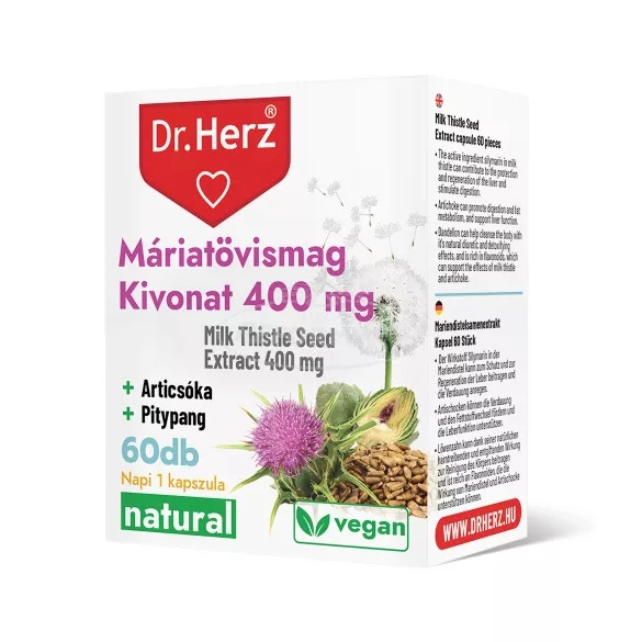 Dr Herz Máriatövismag kivonat 400 mg kapszula 60x
