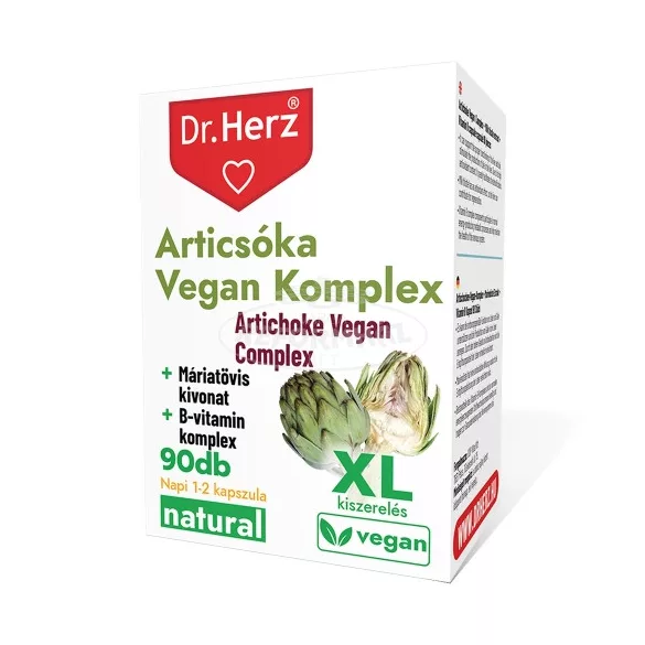 Dr Herz Articsóka Vegan Komplex kapszula XL 90x
