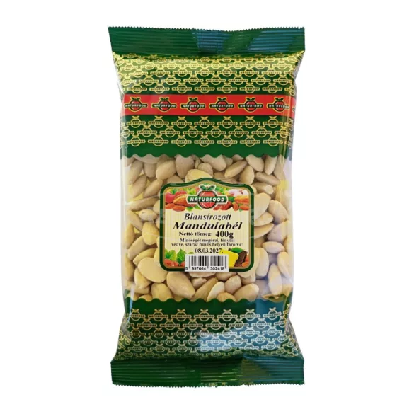 Naturfood mandulabél egész blansírozott 400g
