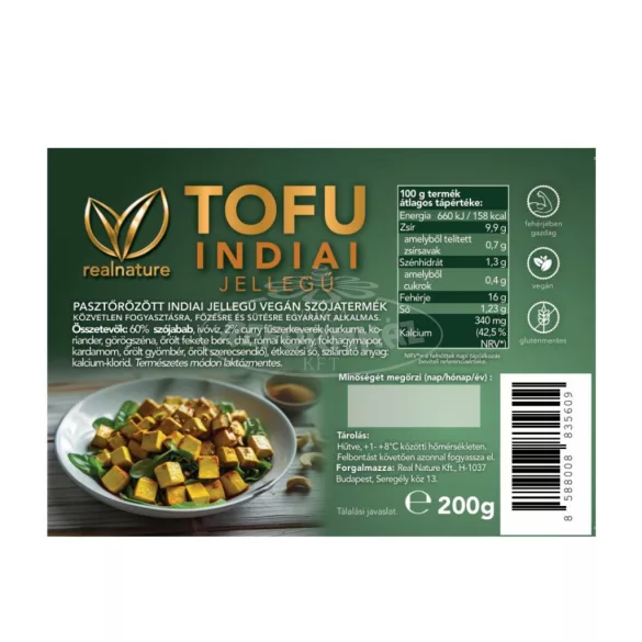 Real Nature Tofu Indiai 200g