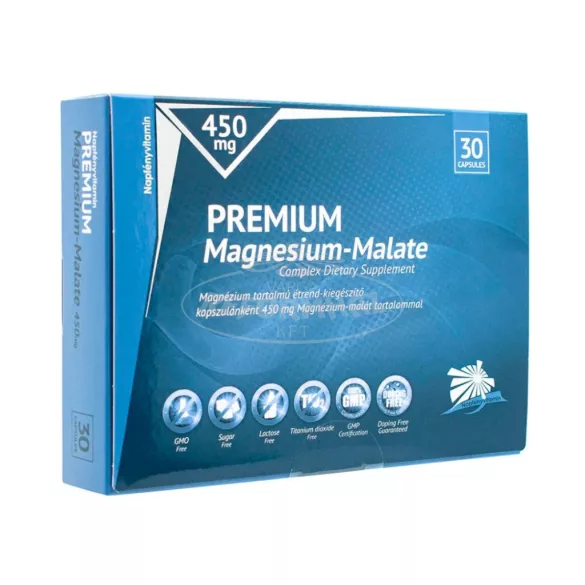 Napfényvitamin Prémium Magnézium-malát 450mg kapszula 30x